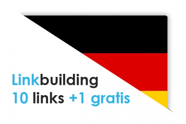 Linkbuilding pakket Duitsland: 10 links +1 gratis