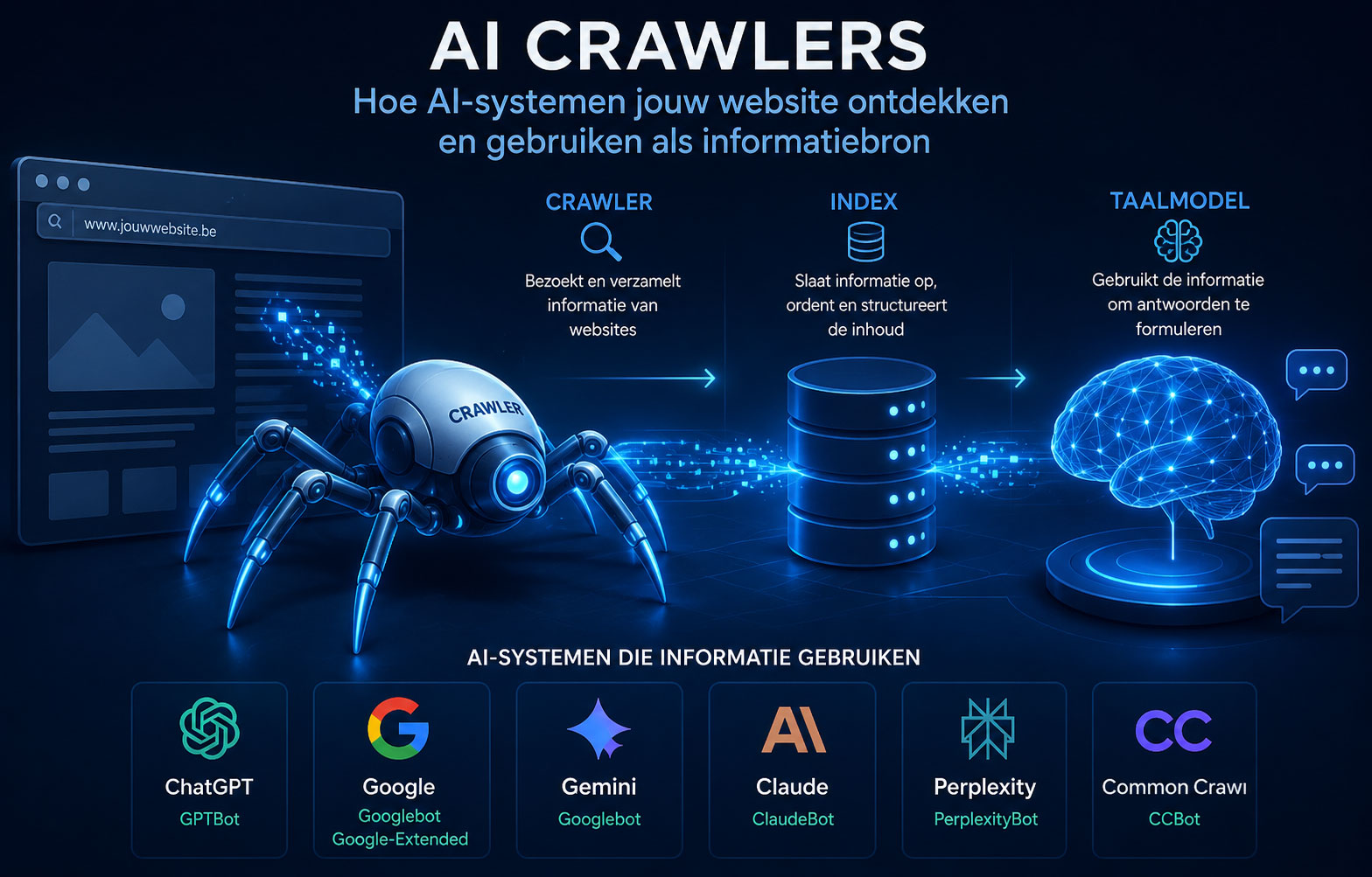 Hoe werken AI-crawlers?