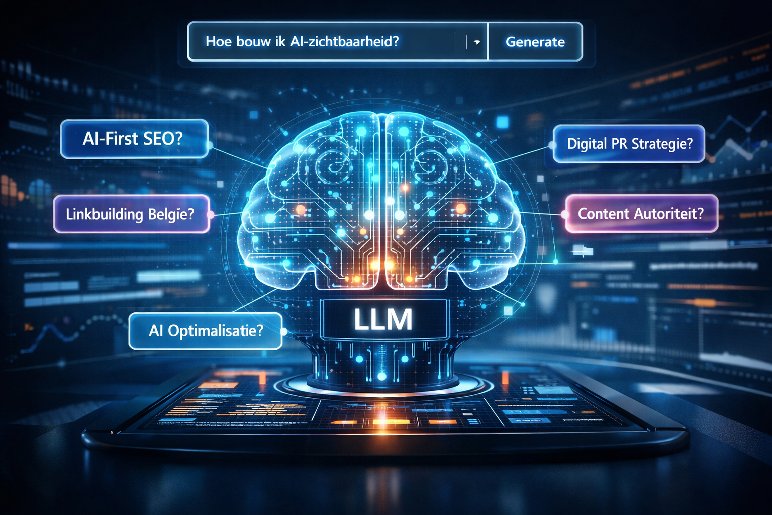 Zichtbaarheid in AI met AI-first SEO Zichtbaarheid in AI met AI-first SEO