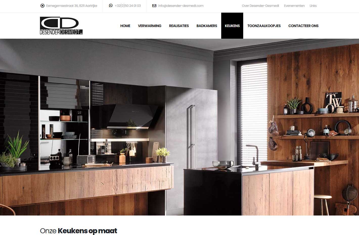 Nieuwe website design voor Desender-Desmedt Nieuwe website design voor Desender-Desmedt